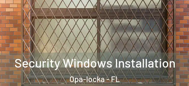  Security Windows Installation Opa-locka - FL